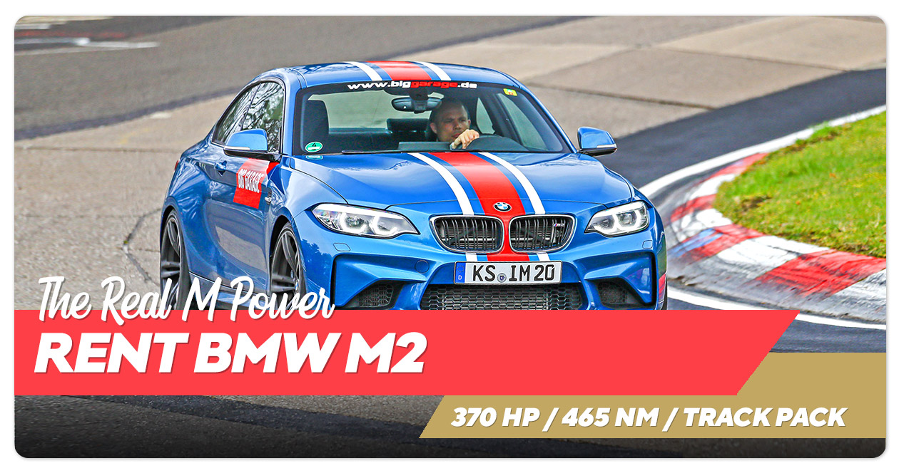 Rent and drive a BMW M2 at the Nürburgring Rent and drive a BMW M2 at the Nürburgring