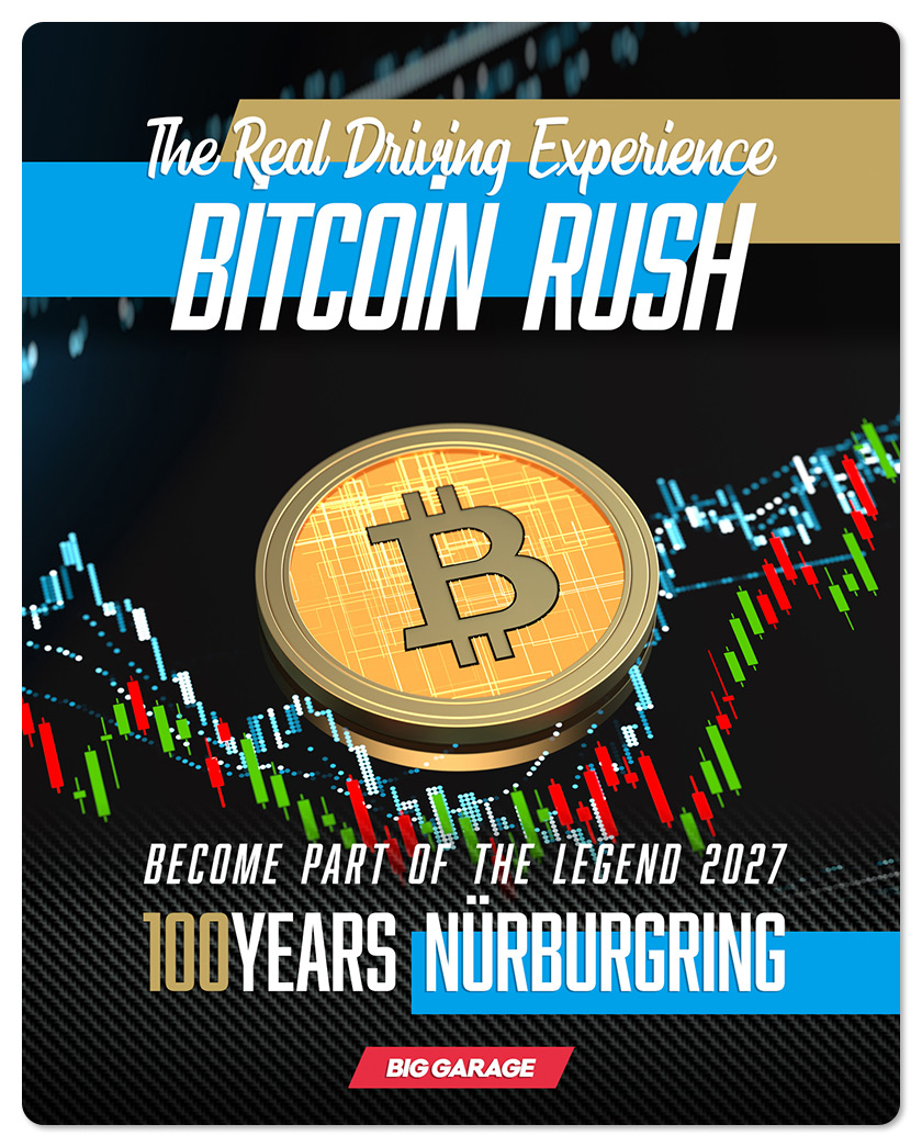 Bitcoin Rush at the Nürburgring. Bitcoin Rush at the Nürburgring.