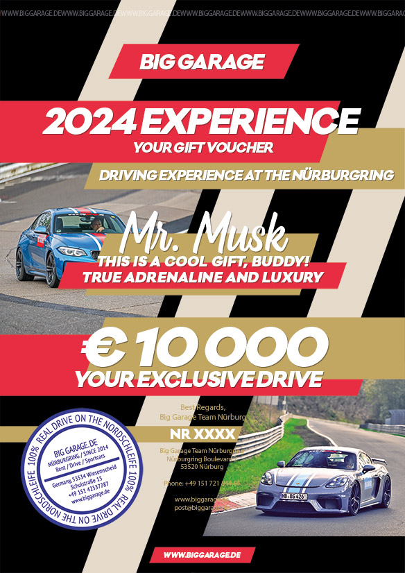 Gift Voucher for Nürburgring Experience