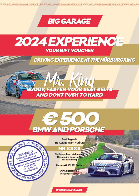 Gift Voucher for Nürburgring Experience